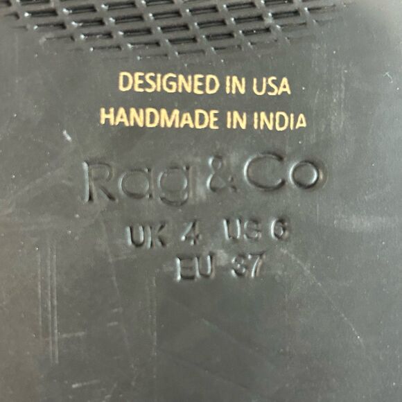 Rag & Co Sandals Women's Size 6 Color Black KELLY Handcrafted Buckle Straps. - Picture 10 of 12